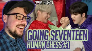 Mikey Reacts to [GOING SEVENTEEN 2020] EP.16 Human Chess #1