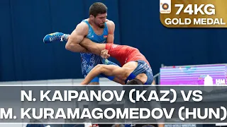 Gold Medal • FS 74Kg • Nurkozha KAIPANOV (KAZ) vs. Murad KURAMAGOMEDOV (HUN)