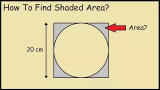 Find the shaded region (circle inscribed in a square)