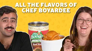 We Tried ALL 21 Flavors of Chef Boyardee Flavors | Taste Test | Food Network