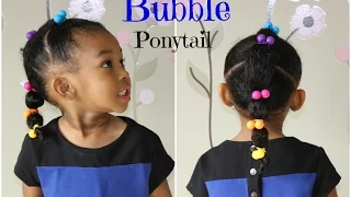 Bubble Ponytail for Curly Hair Kids