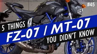 5 Things You Didn't Know About the Yamaha FZ-07 / MT-07