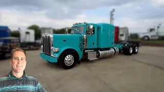 AVAILABLE – Blank Slate - Desert Turquoise 2024 Peterbilt 389 Flat Top