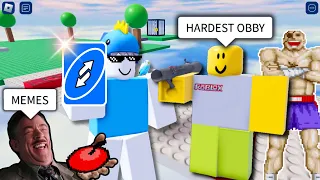 ROBLOX I Wanna Test The Game FUNNY MOMENTS (HARDEST OBBY)