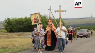 Memorial service where MH17 was shot down in 2014