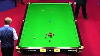 World Championship Snooker 2012 RONNIE O'SULLIVAN  vs  PETER EBDON Frame-1  P-1