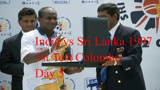 India vs Sri Lanka 1997 1st Test Colombo Day 5