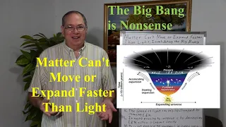 Matter Can't Move or Expand Faster Than Light Invalidating The Big Bang