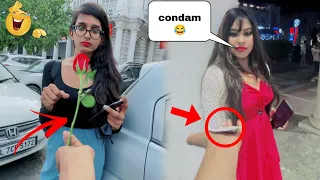 Girl's reaction | making girls smile | pappu Prankster