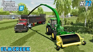 Harvest grass silage, new silo trench with ramps & roof | Elmcreek | Farming simulator 22 | ep #72