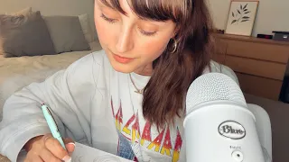 ASMR ~ Drawing / Pencil Sketching (gum chewing, mouth sounds, no talking while drawing)