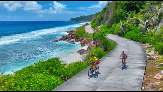 SEYCHELLES, BIKE Active Track, Ansa Patates, La Digue: Amazing Planet (4K) 2022