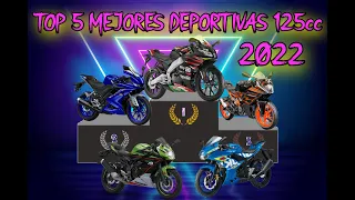 🚫Las TOP 5 MOTOS DEPORTIVAS 125cc DEL 2022 🚫. Las mejores y más rápidas del mercado. (4t)