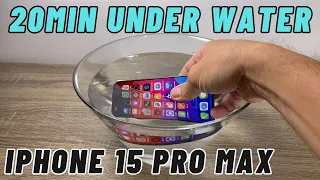 iPhone 15 Pro Max WATER TEST | 20 min Under Water