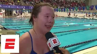 Inspirational interview after winning 100M freestyle gold at Special Olympics | ESPN