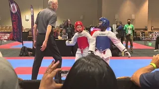 2022 NATIONAL AAU TAEKWONDO CHAMPIONSHIPS - JAYDEN NGUEFANG (BLUE / MATCH 1) TNT / CTA