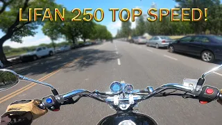 LIFAN 250 top speed AND sound 🎧