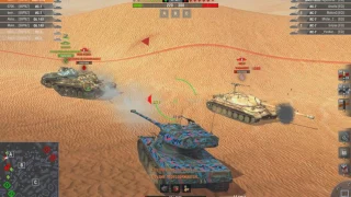 игра против Extra Qualiti мега таран через танк в конце боя