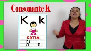 Consonante K para niños