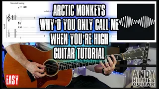 How to play Arctic Monkeys Why'd you only call me when you're high Guitar Tutorial