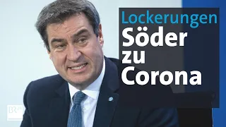 BR24Live: Markus Söder informiert über Corona-Lockerungen | BR24