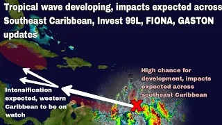 Caribbean being impacted by developing tropical wave • Jamaica, Yucatan, Cuba to be on watch