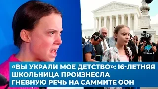 «Вы украли мое детство»: 16-летняя школьница произнесла гневную речь на саммите ООН