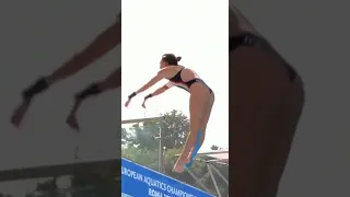 Stunning 10m platform diving   Maia Biginelli  Italy  #shorts