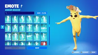 Peely with TikTok Dances and Copyrighted Emotes | Peely Skin Showcase | Fortnite Battle Royale