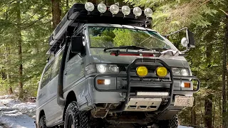 Fun afternoon at La Dee Flat with my 1993 Mitsubishi Delica L300 Star Wagon