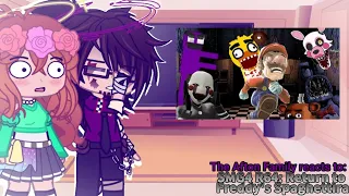 ||Afton Family reacts to: SMG4 R64: Return to Freddy's Spaghettiria||