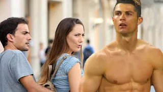 WOMEN EPIC REACTIONS TO CRISTIANO RONALDO SHIRTLESS IN PUBLIC!