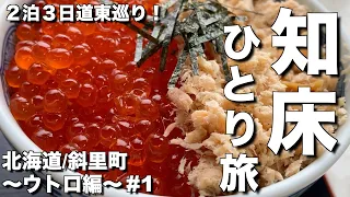 【北海道・斜里町】知床ひとり旅第１弾！２泊３日で道東を巡る！オシンコシンの滝からウトロ漁協婦人部食堂で絶品海鮮鮭いくら丼！【エリのひとり旅vol.5】