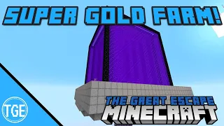 Minecraft Tutorial: Crazy Efficient Gold Farm for Bedrock!