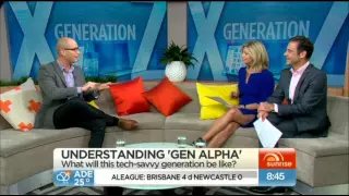 Michael McQueen introduces Generation Alpha on Ch 7's Sunrise