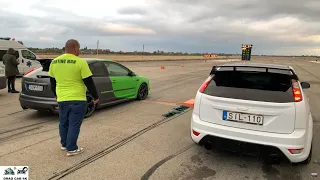 Ford Focus ST vs Ford Focus ST drag race 1/4 mile 🚦🚗 - 4K