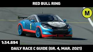 Gran Turismo Sport - Daily Race Lap Guide - Red Bull Ring - Peugeot RCZ (Gr. 4, Mar. 2021)