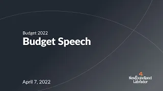 2022 Budget Speech