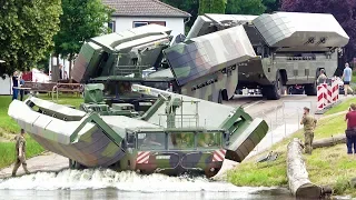 Amphibie M3 fährt in die Weser | Fährbetrieb der Bundeswehr