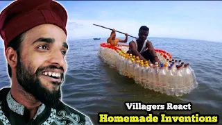 Villagers React To Funny homemade Inventions ! Tribal People React To Amazing Homemade Inventions