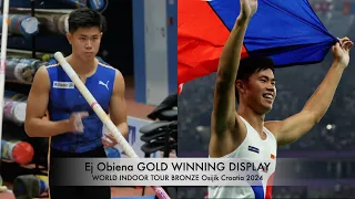 EJ OBIENA 🥇 Winning Display Men's Pole  Vault Indoor Season in Croatia 2024