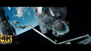 Gravity 4K - We have to go-we have to go go go-detach-lost visual-Sandra Bullock and George Clooney