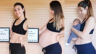 A EVOLUÇÃO DA MINHA GRAVIDEZ - CRESCIMENTO DA BARRIGA SEMANA A SEMANA