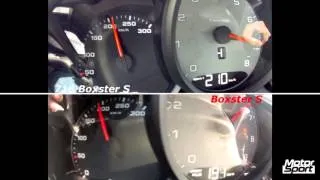 Porsche 718 Boxster S VS old Boxster S : 0-250 km/h