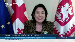 Interview avec la présidente de la Géorgie Salomé Zourabichvili