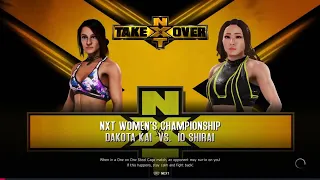 NXT TakeOver XXX Io Shirai vs Dakota Kai w/ Raquel González for the NXT Women's Championship