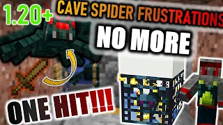 1.20+ CAVE SPIDER XP FARM (ONE HIT!)