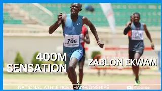 INTENSE! ZABLON EKWAM RULES 400M Men's Finals| National Championships 2024