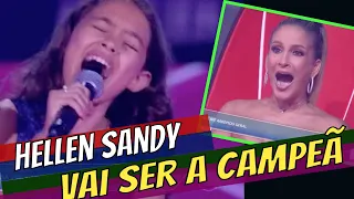 The Voice Kids - Hellen Sandy com Tremenda Apresentação - Tente Outra Vez - 26/01