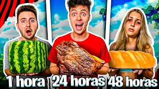 50 HORAS COMENDO COMIDAS DO MINECRAFT! - DESAFIO